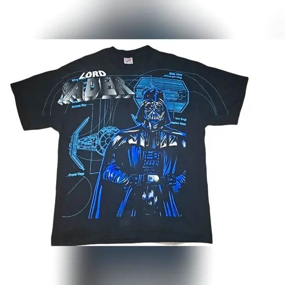 Vintage 1996 Jerzees Star Wars Lord Vader Shirt size XL - Picture 1 of 3